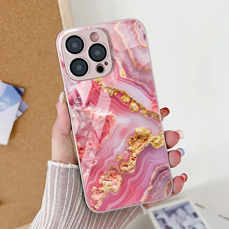 Marble Pattern Phone Case For iPhone