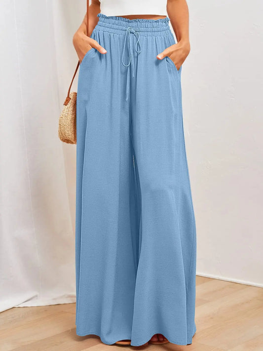 Casual Wide-leg Popover Loose Pants