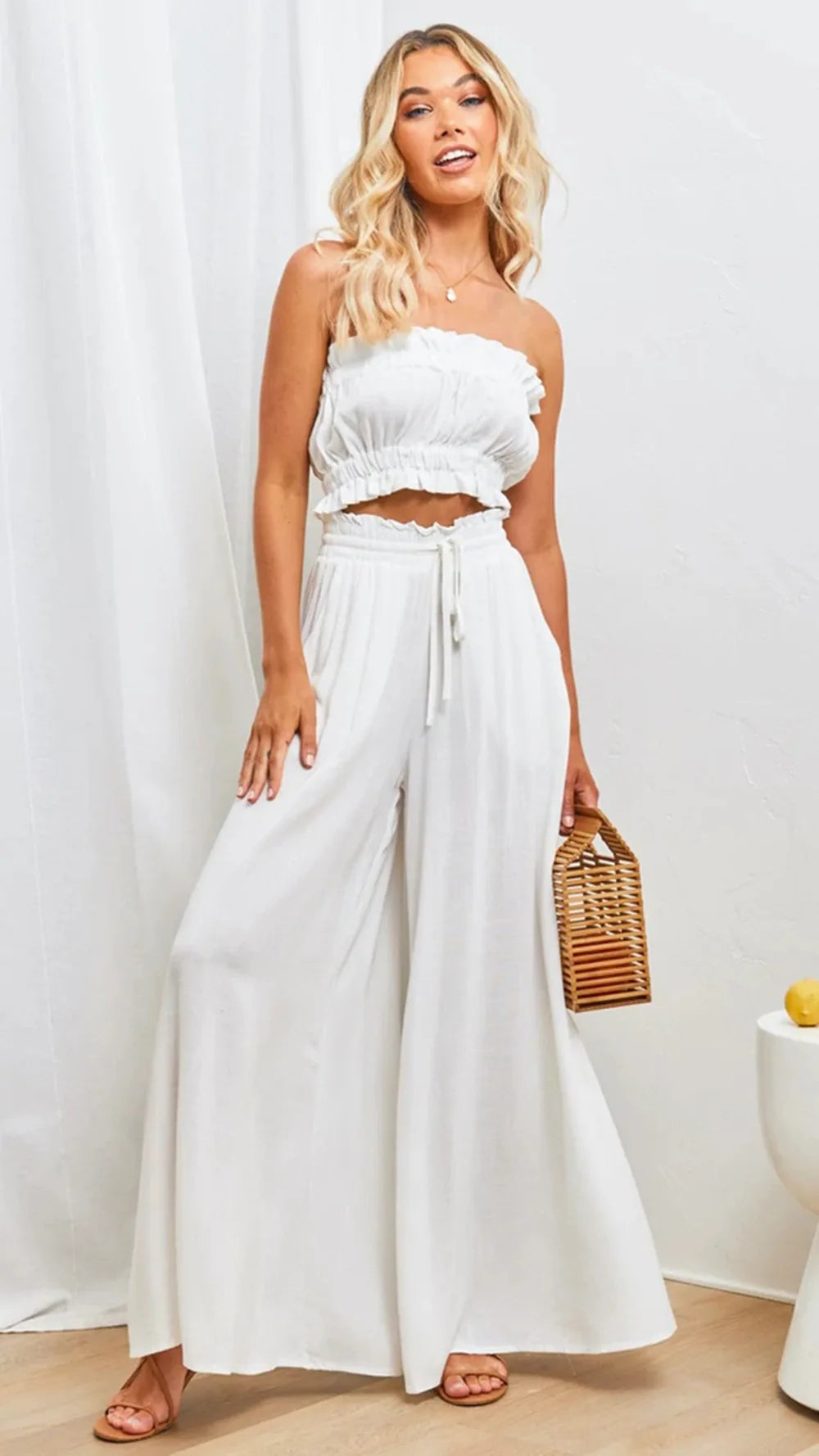 Casual Wide-leg Popover Loose Pants