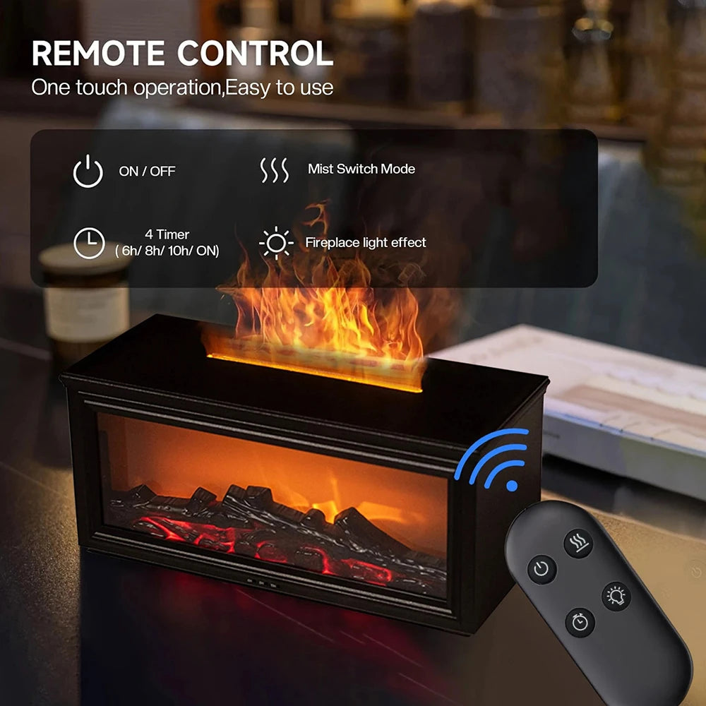 Fireplace Flame Effect Essential Oil Diffuser