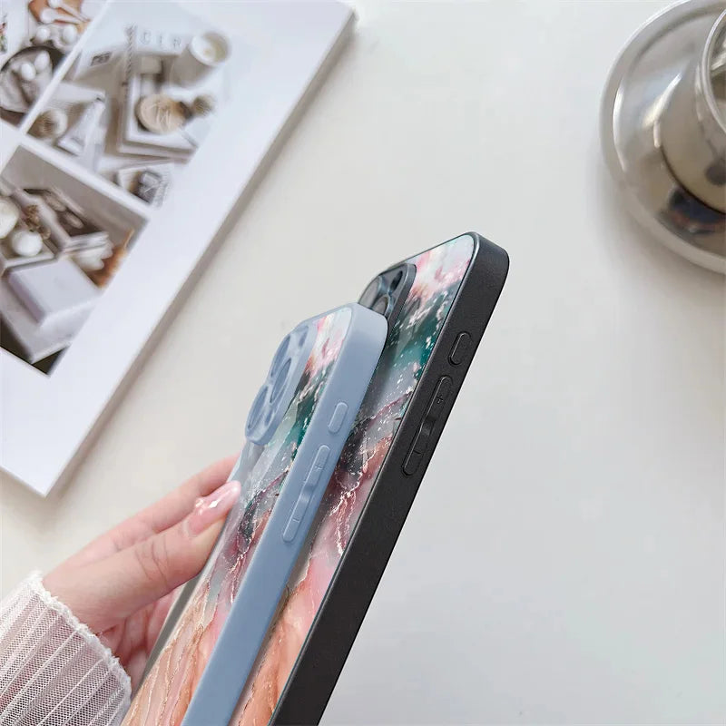 Marble Pattern Phone Case For iPhone
