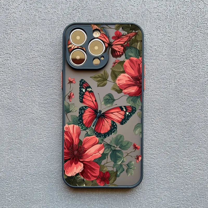 Vintage Flower Phone Case For iPhone