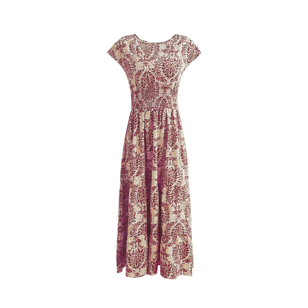 2026 vintage printed dress