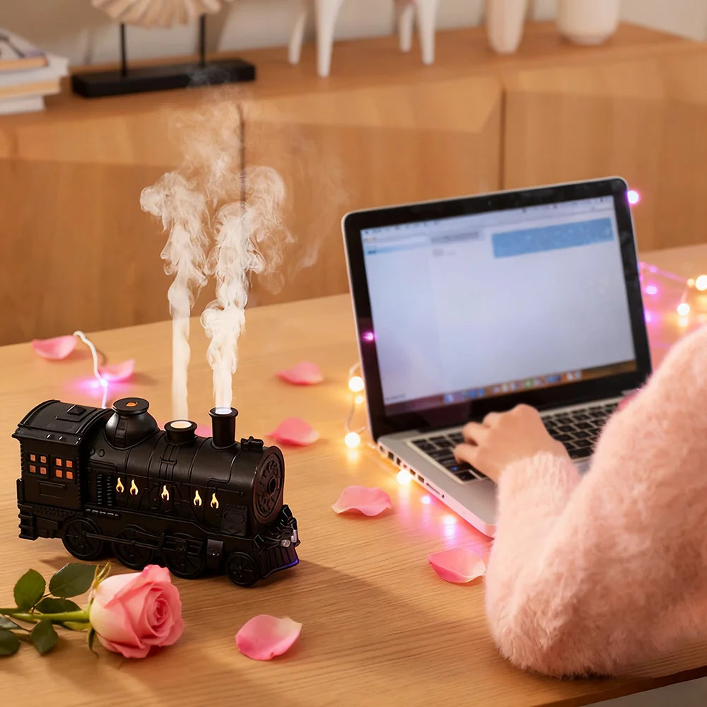 Train-Shaped Aroma Diffuser with Ambient Lights
