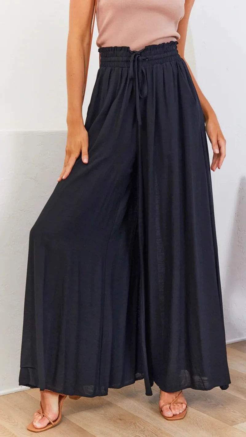 Casual Wide-leg Popover Loose Pants