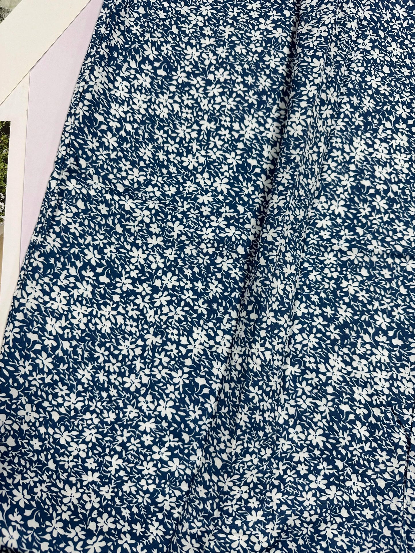 Floral high-waisted bell-bottoms pants