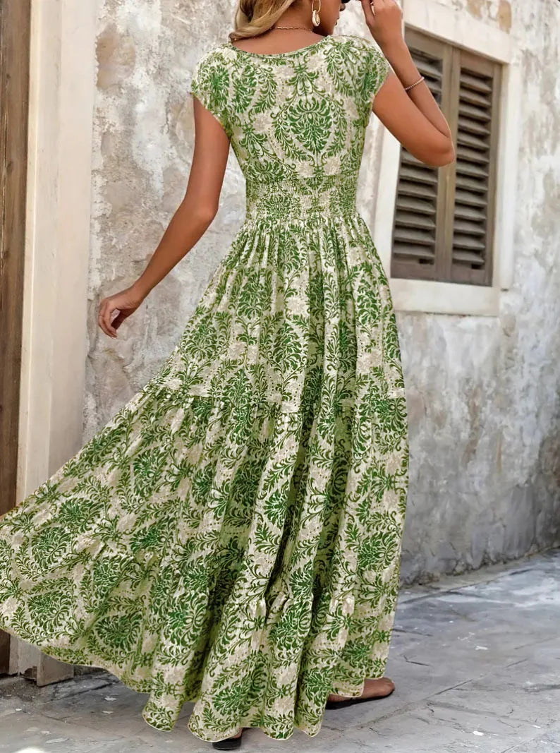 2026 vintage printed dress
