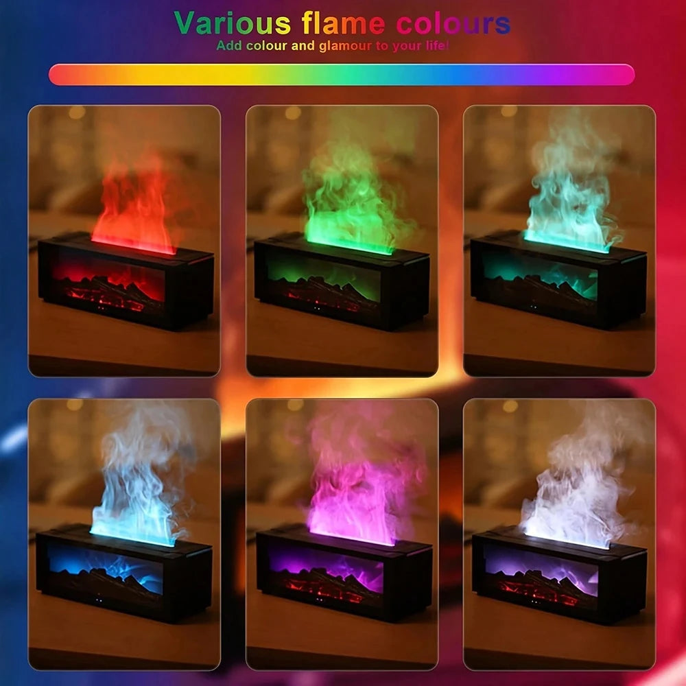 Fireplace Flame Effect Essential Oil Diffuser