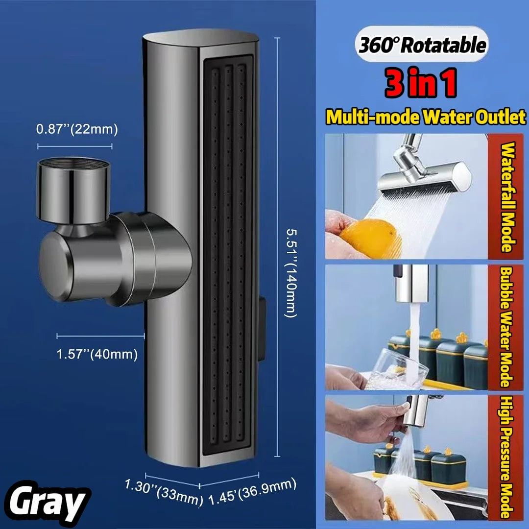3 in 1 Waterfall Faucet Adapter