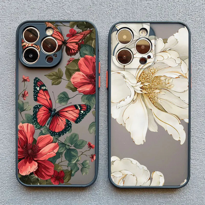 Vintage Flower Phone Case For iPhone