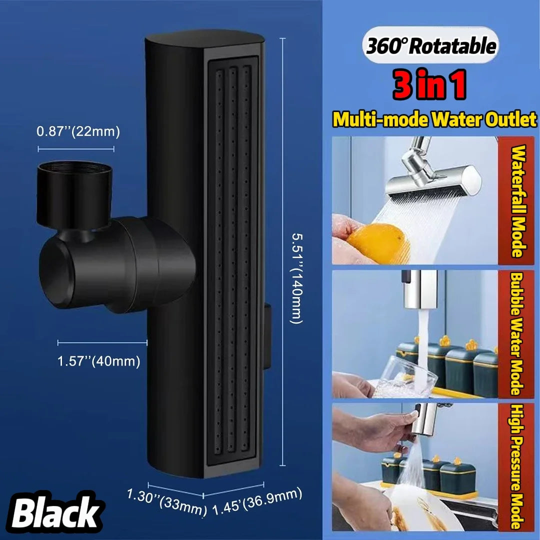 3 in 1 Waterfall Faucet Adapter