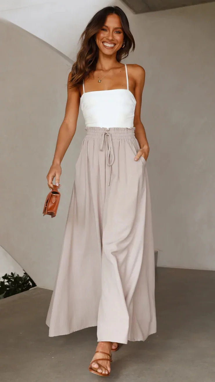 Casual Wide-leg Popover Loose Pants