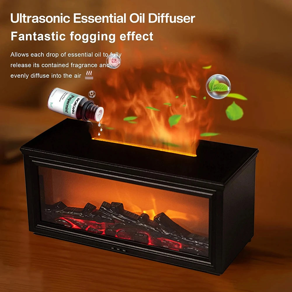 Fireplace Flame Effect Essential Oil Diffuser