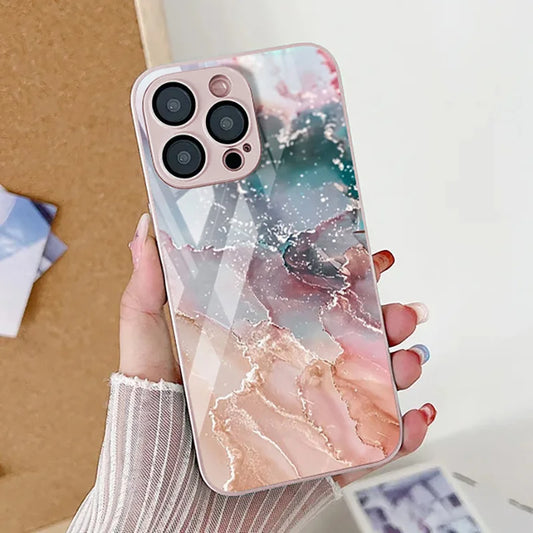 Marble Pattern Phone Case For iPhone