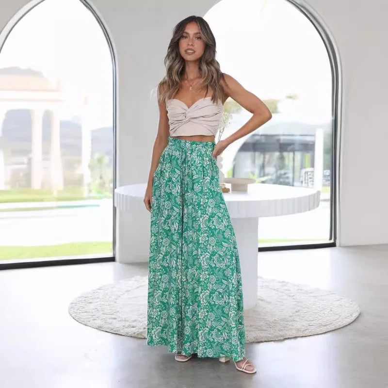 Casual Wide-leg Popover Loose Pants